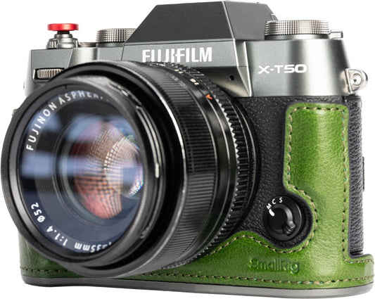 SmallRig 4711 Leather Half Case Kit for Fujifilm X-T50 Green