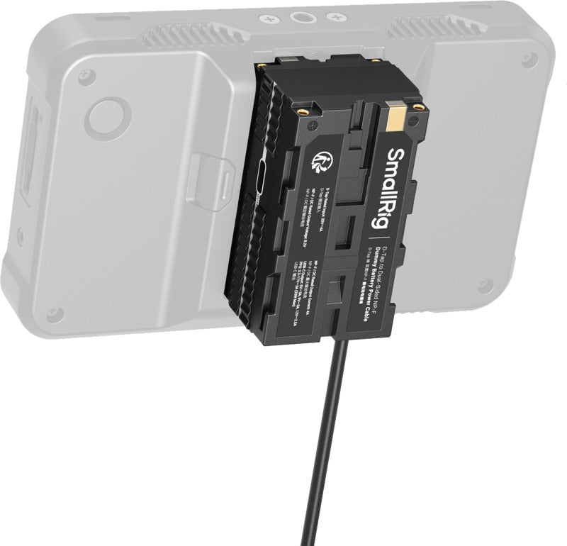 SmallRig 4884 D-Tap to Dual-Sided NP-F Dummy Battery Power Cable