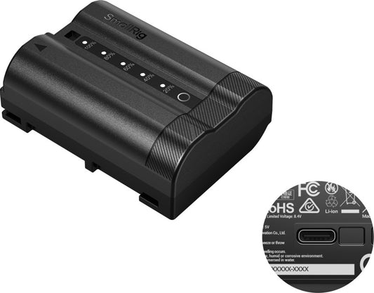 SmallRig 5299 USB-C Camera Battery with Power Display for Nikon EN-EL15c