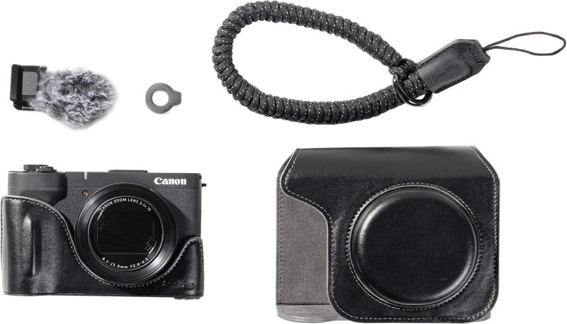 SmallRig 5386 Leather Case Kit for Canon PowerShot V1 Black