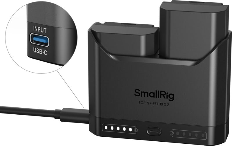 SmallRig 5483 Turbo Charging Kit for NP-FZ100 Camera Batteries