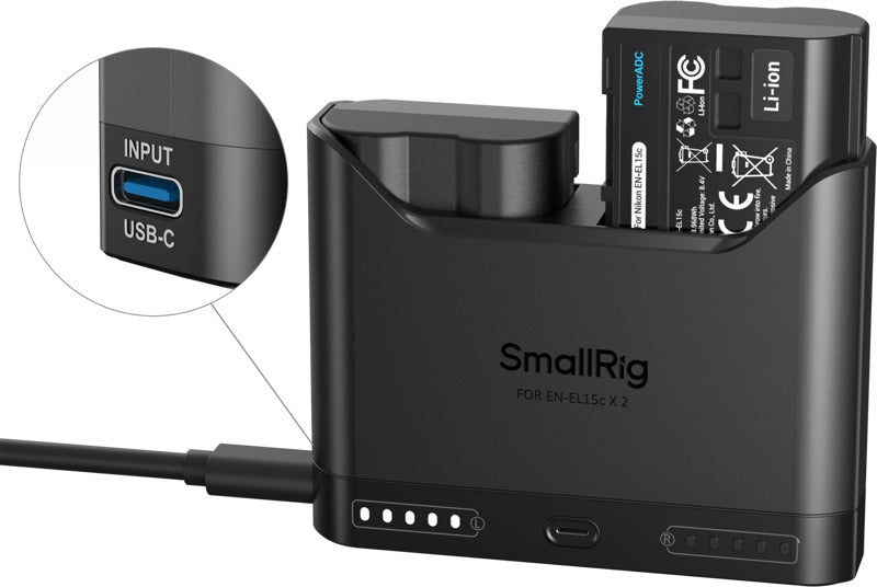 SmallRig 5486 Turbo Charging Kit for EN-EL15c Camera Batteries