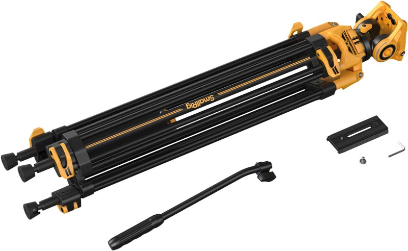 SmallRig 5523 Video Tripod with Heavy-Duty Fluid Head AD-01 (BumbleBee Edition)