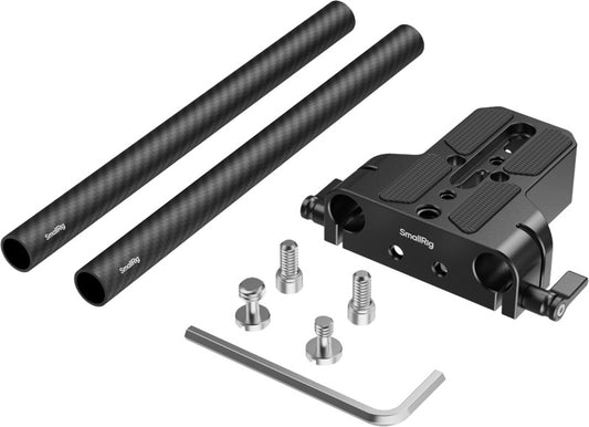 SmallRig 5609 Bottom Mount Plate with Dual 15mm Rod Clamp