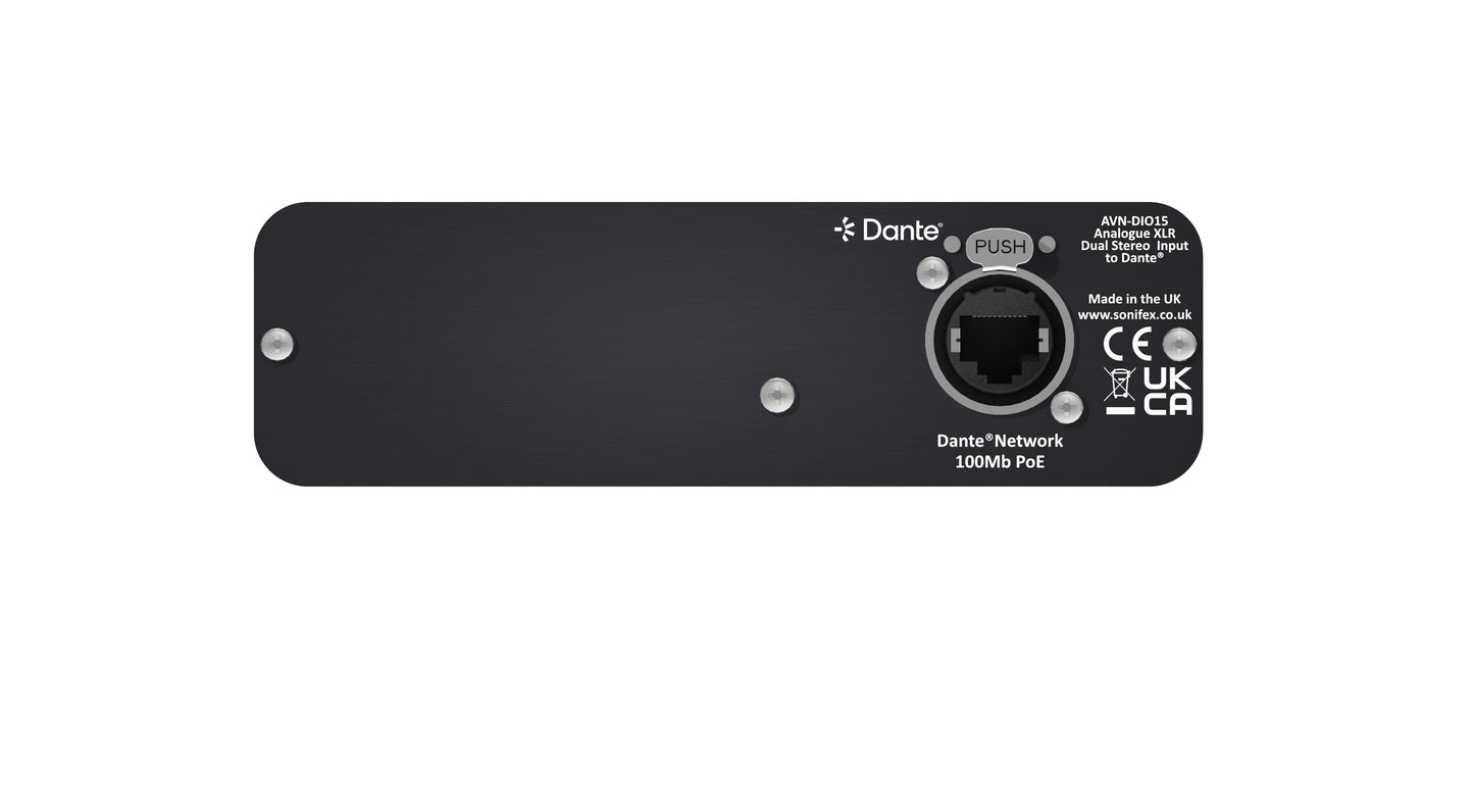 Sonifex AVN-DIO15 | 4 Analogue XLR Inputs to Dante