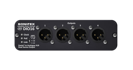 Sonifex AVN-DIO16 | Dante to 4 Analogue XLR Outputs