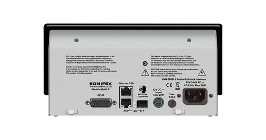 Sonifex AVN-TB6D | 6 Button Talkback Intercom
