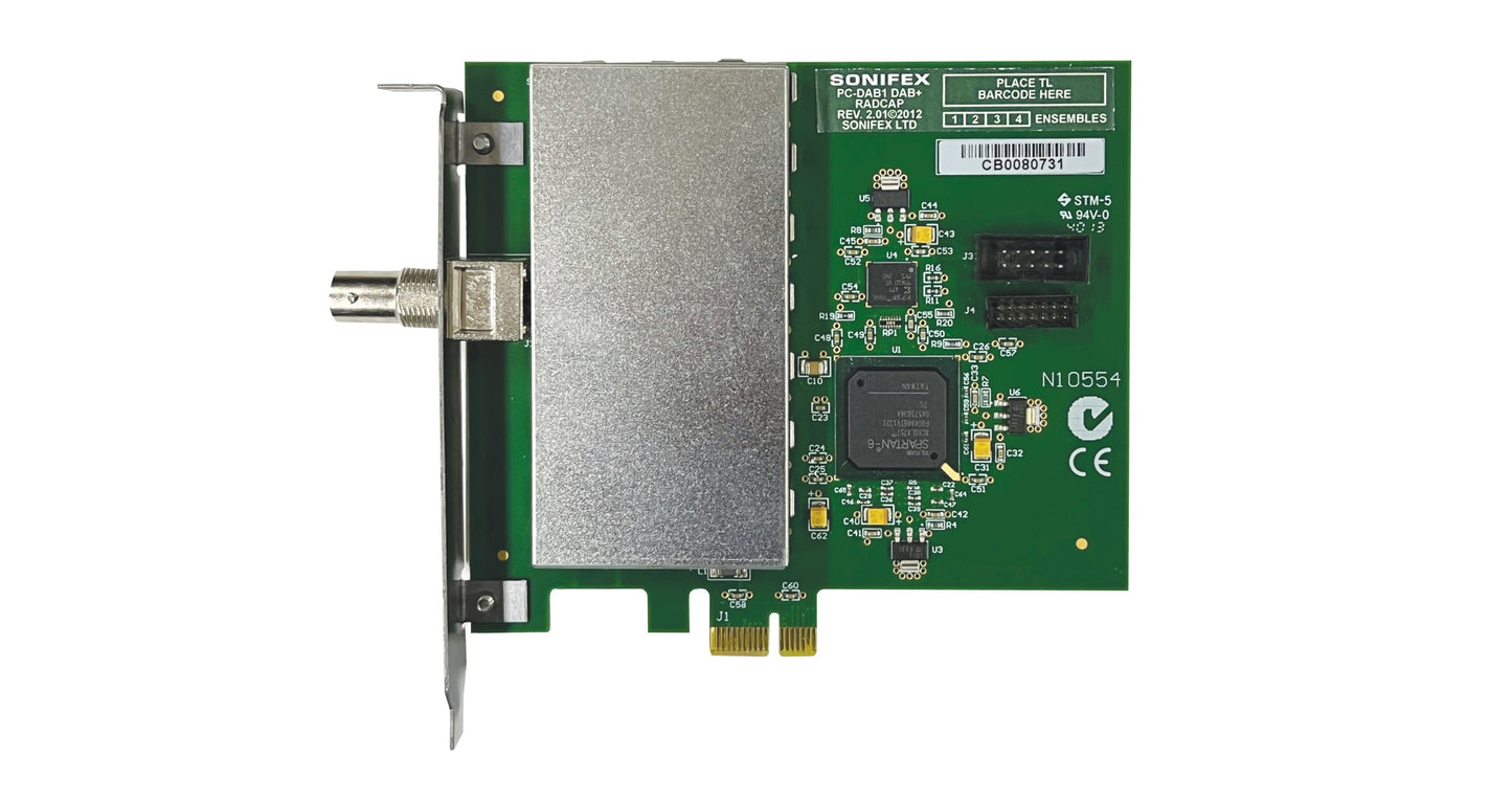 Sonifex PC-DAB4 | Multi-Ensemble DAB+/DAB Radio Capture PCle Card
