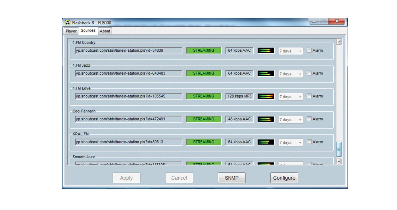 Sonifex PC-FLS8 | Flashlog 8 Configurable,Ultra Powerful Multi-Channel logging Software