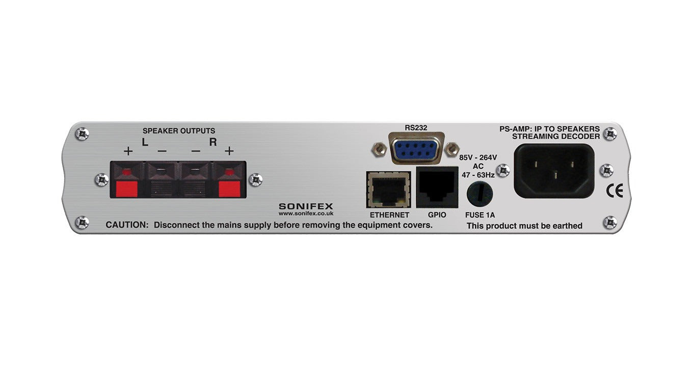 Sonifex PS-AMP | IP To Speakers Streaming Decoder