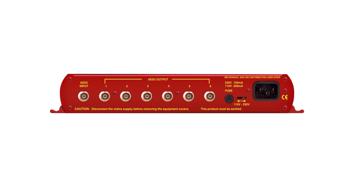 Sonifex RB-DDA6A3 | 6 Way Stereo AES3ID Digital Audio Distribution Amplifier