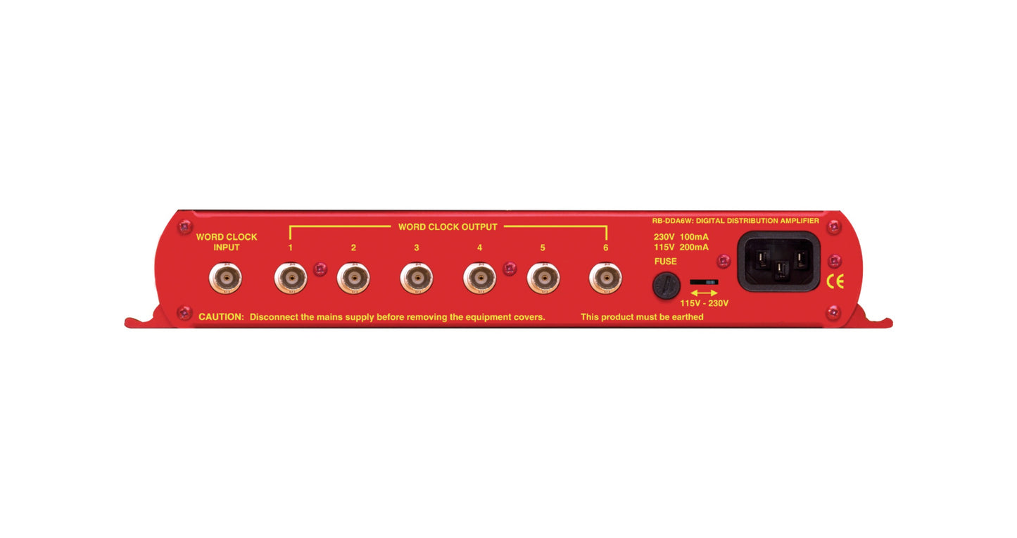 Sonifex RB-DDA6W | 6 Way Word Clock Distribution Amplifier