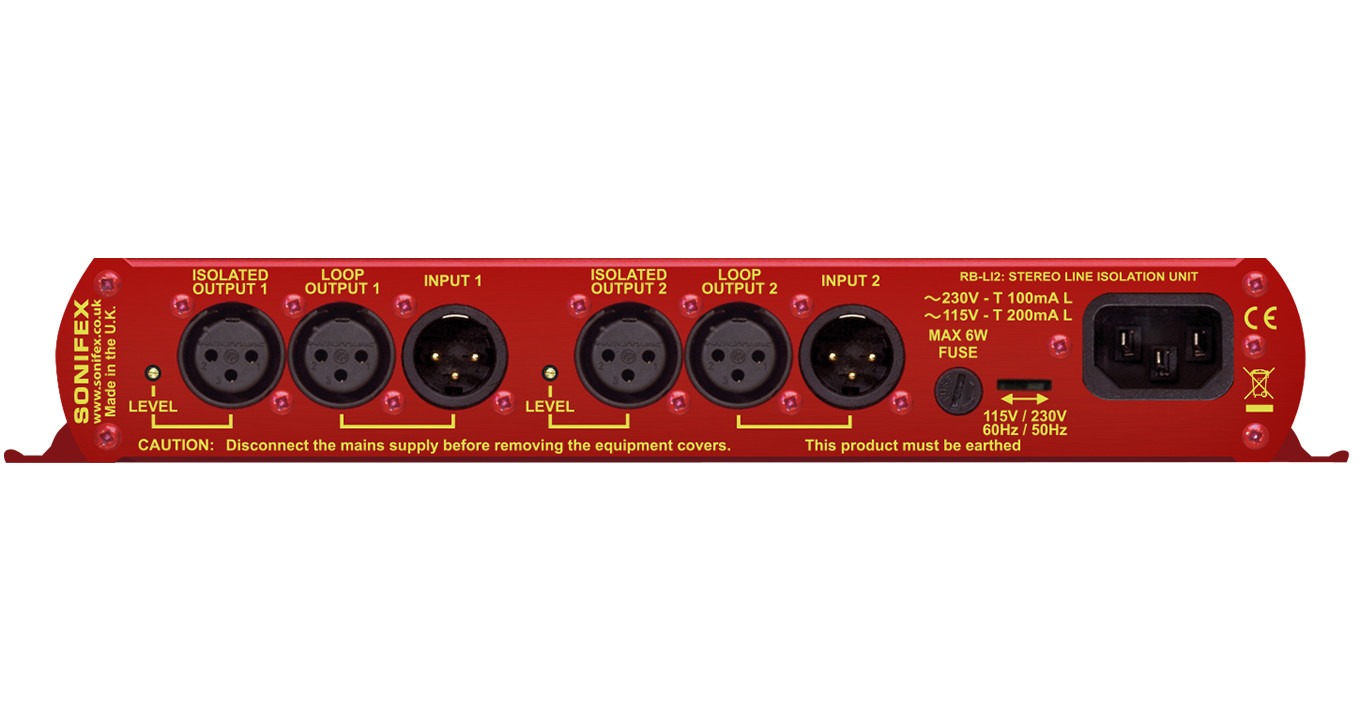 Sonifex RB-LI2 | Stereo Line Isolation Unit