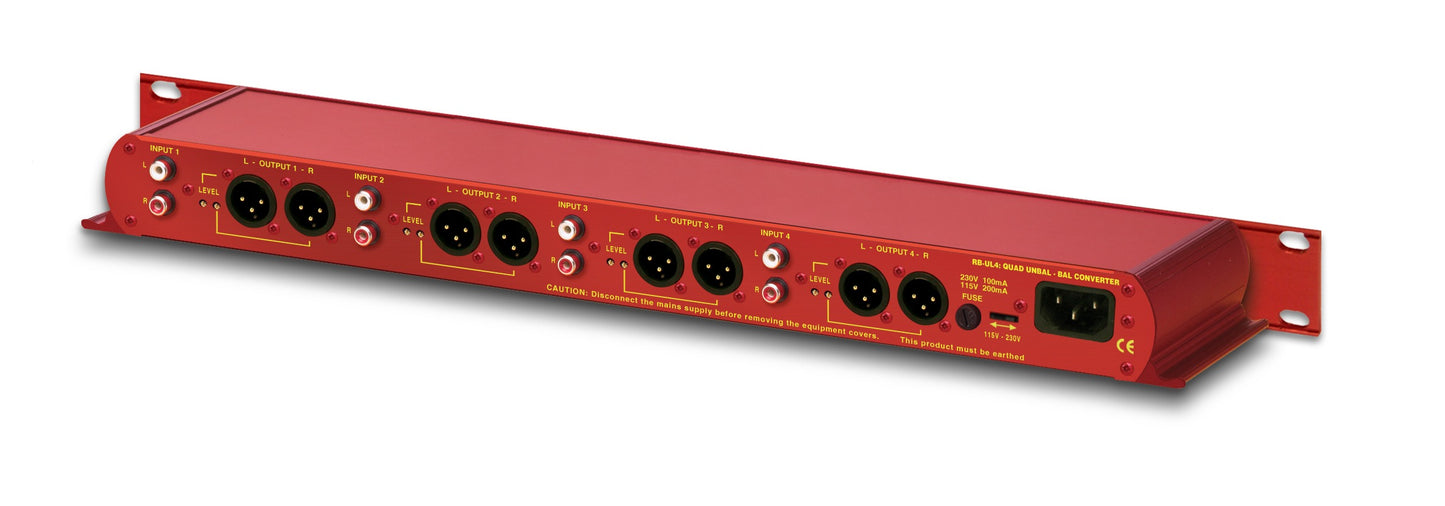 Sonifex RB-UL4 | Quad Stereo Unbalanced To Balanced Converter