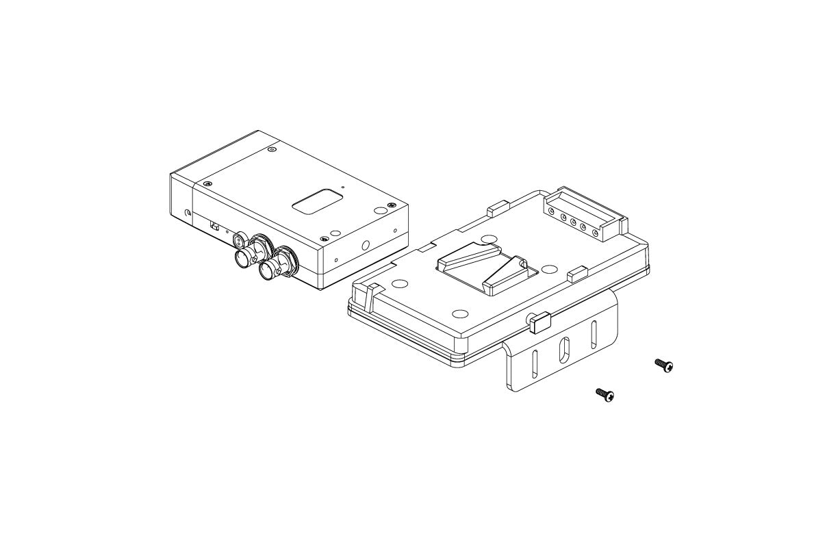 Teradek BIT-764 Single V Mount Battery Plate for BOLT Transmitter