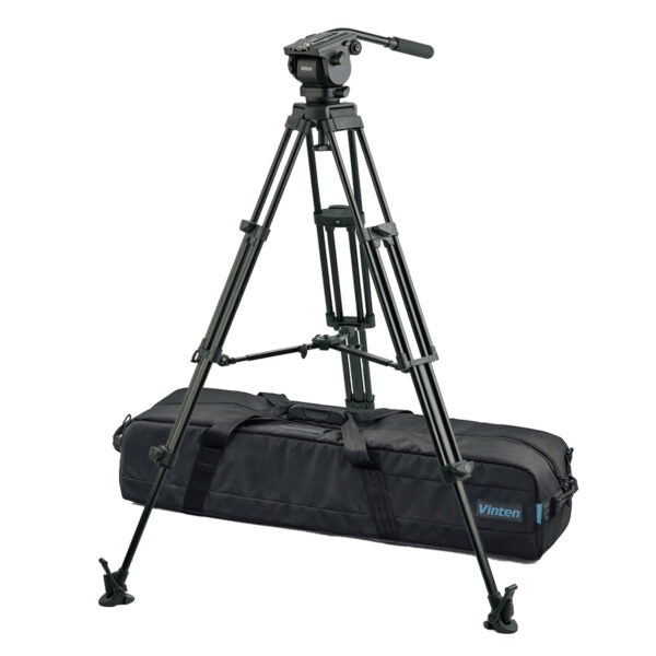 Vinten Vision blue System Package with Two-Stage Tripod and Mid-Level Spreader
