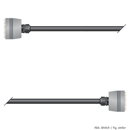 Daugiagyslis kabelis with rectangular MP-connector -> Rectangular MP-connector