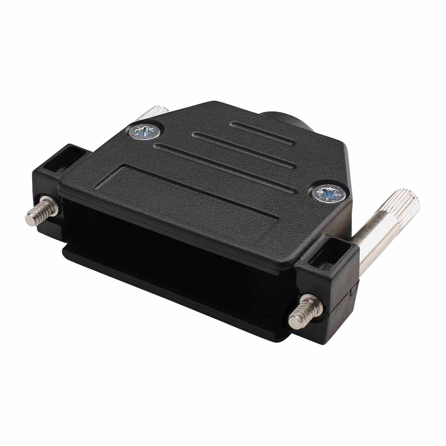 SUB-D (8-channel)/plastic housing, 25-pole , plastic-, prisukama-lizdas jungtis, tiesi, juodas