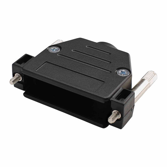 SUB-D (8-channel)/plastic housing, 25-pole , plastic-, prisukama-lizdas jungtis, tiesi, juodas
