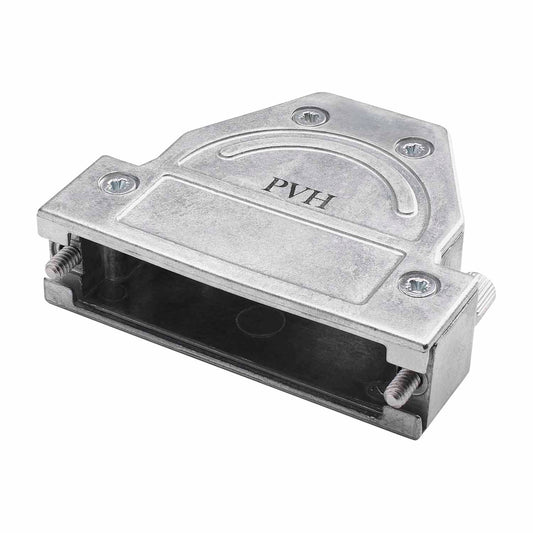 SUB-D (8-channel)/full metal shell, 45°/ 90° cable outlet, metal-, tiesi, pilkas
