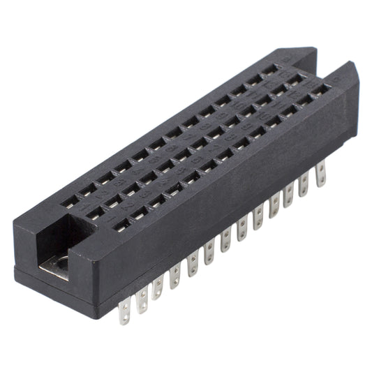 lizdas multipin clip jungtis DIN 41622, 39 polių, metalinė, lituojama lizdinė jungtis, tiesi