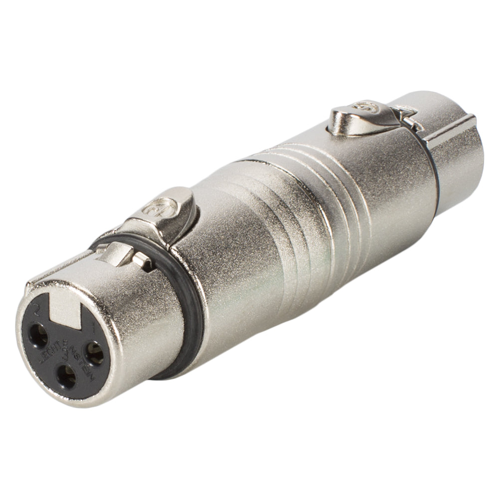 NEUTRIK® Adapter | XLR 3-pole lizdas tiesi, pilkas