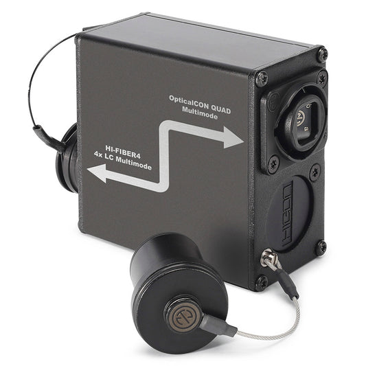 Adapter | LC lizdas/opticalCON® QUAD lizdas tiesi, pilkas