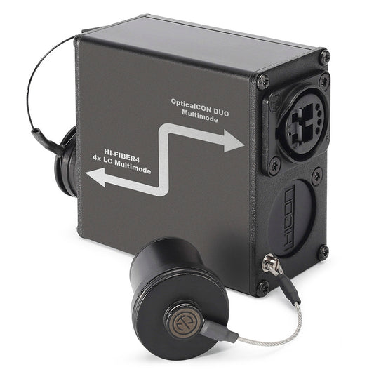 Adapter | LC lizdas/opticalCON® DUO lizdas tiesi, pilkas