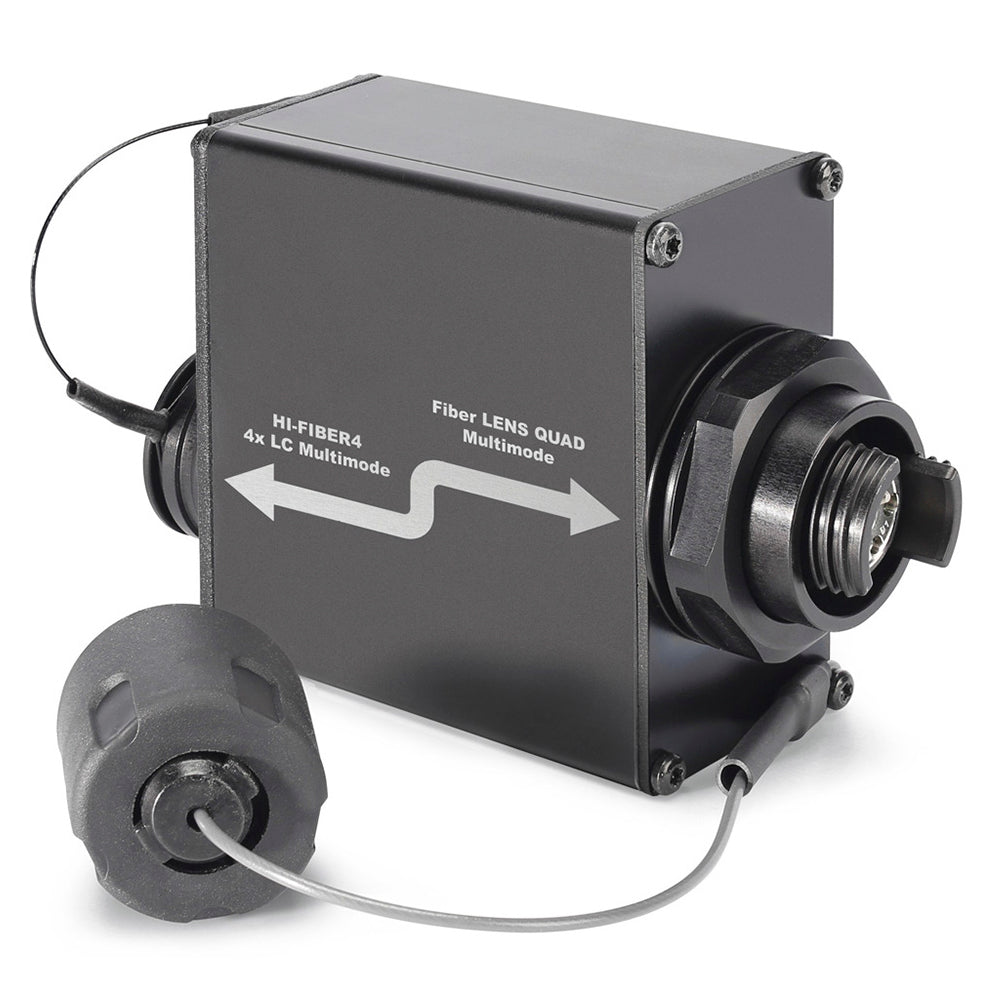 Adapter | fibre LENS QUAD/LC lizdas tiesi, pilkas