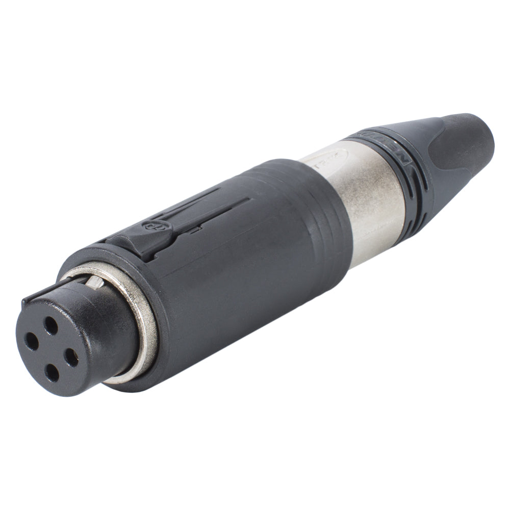 NEUTRIK® XLR, 3-pole , metal-, Soldering-lizdas jungtis, sidabrinis plated contact(s), tiesi, nickel