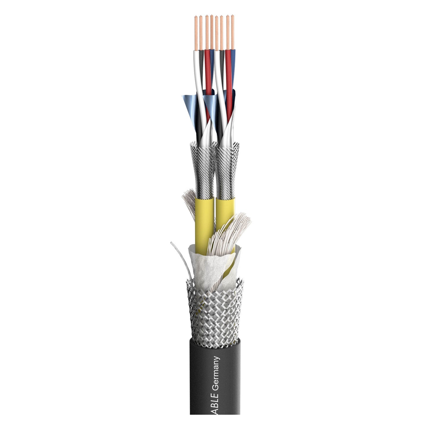 Multipair SC-Pegasus CMCK; S-PVC; juodas | 4 x 0,20 mm² x number of pairs - 500 m ritė