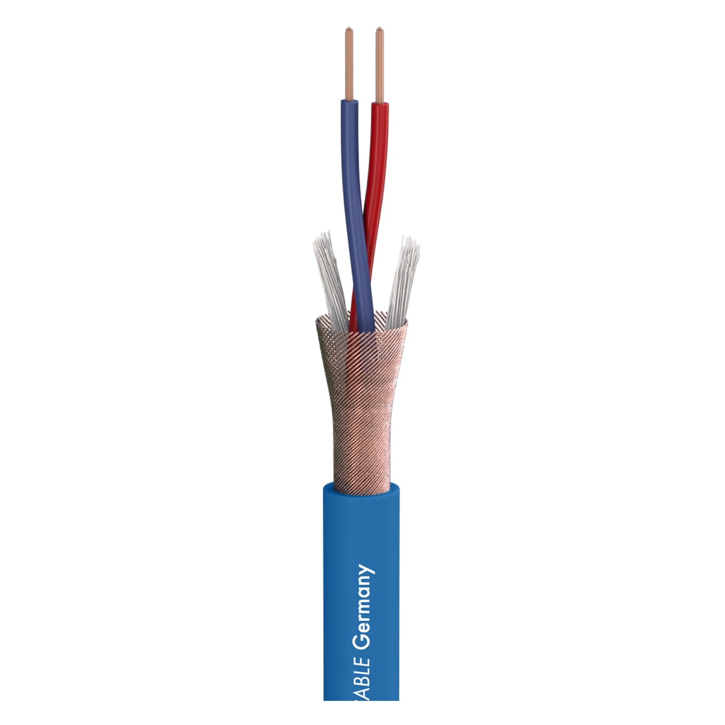 Mikrofono kabelis Stage 22 Highflex; 2 x 0,22 mm²; PVC Ø 6,40 mm; mėlynas