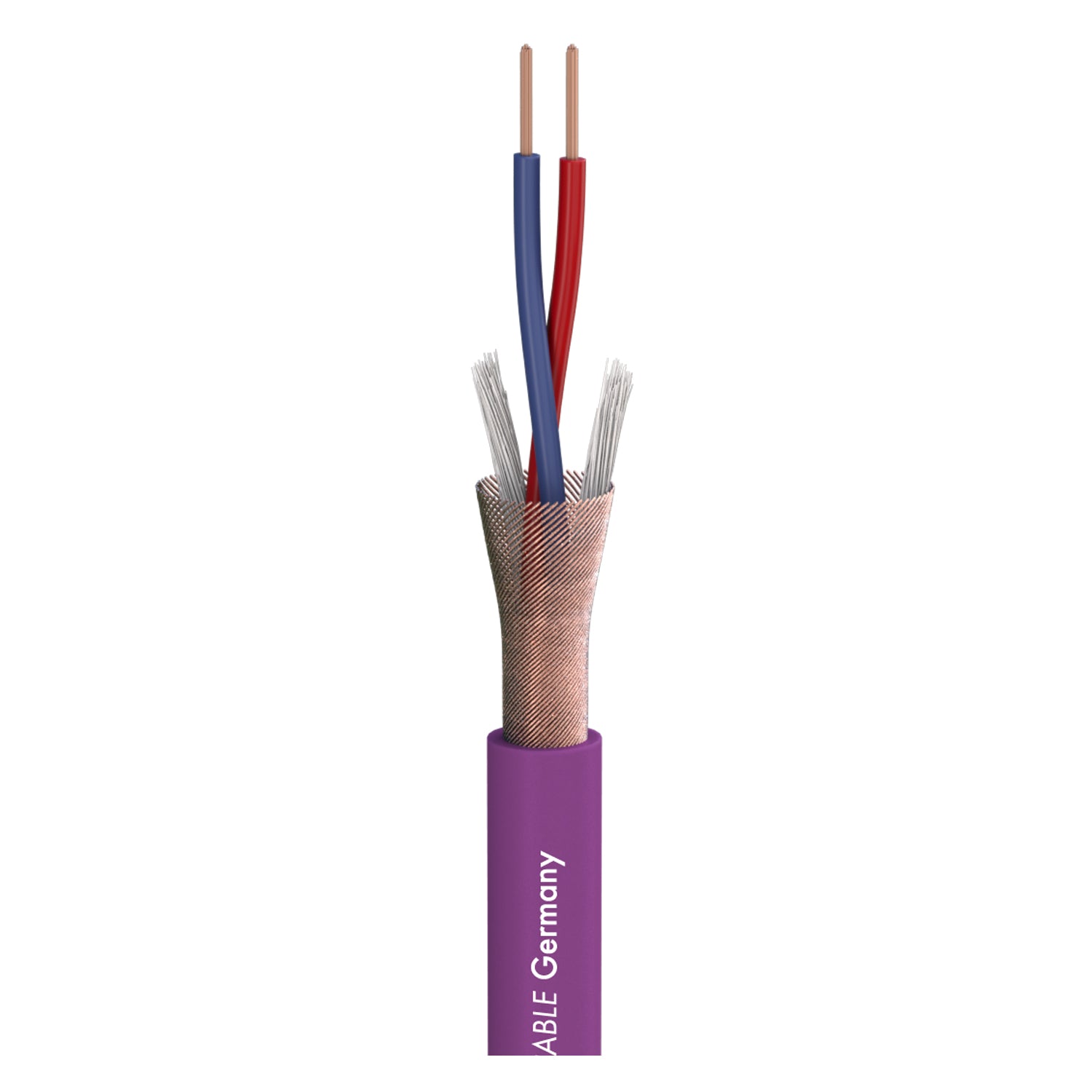 Mikrofono kabelis Stage 22 Highflex; 2 x 0,22 mm²; PVC Ø 6,40 mm; violetinis
