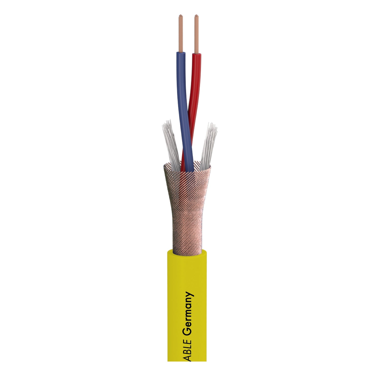 Mikrofono kabelis Stage 22 Highflex; 2 x 0,22 mm²; PVC Ø 6,40 mm; geltonas