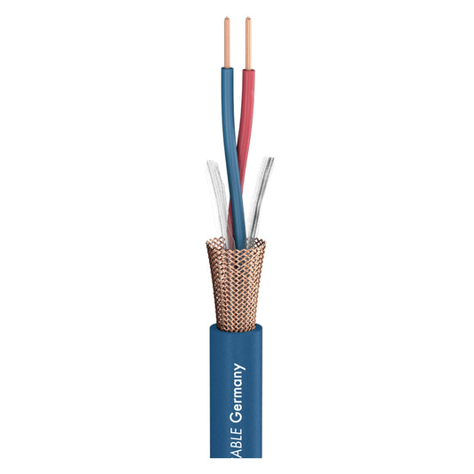Mikrofono kabelis Club Series MKII; 2 x 0,34 mm²; PVC Ø 6,50 mm; mėlynas - 100 m ritė