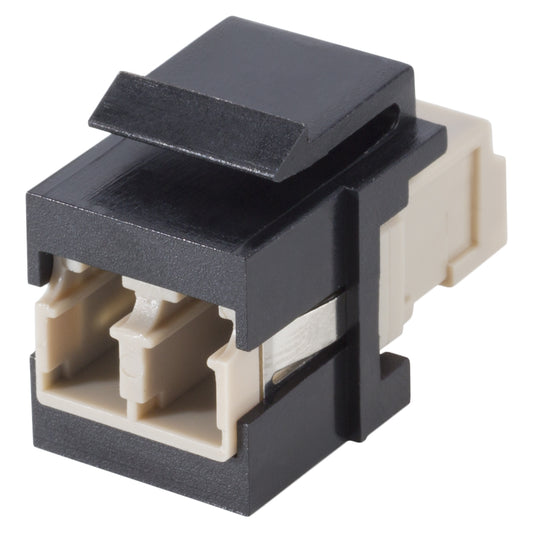 LC / LC lizdas, plastic-, Patch-, Keystone Clip-In, juodas