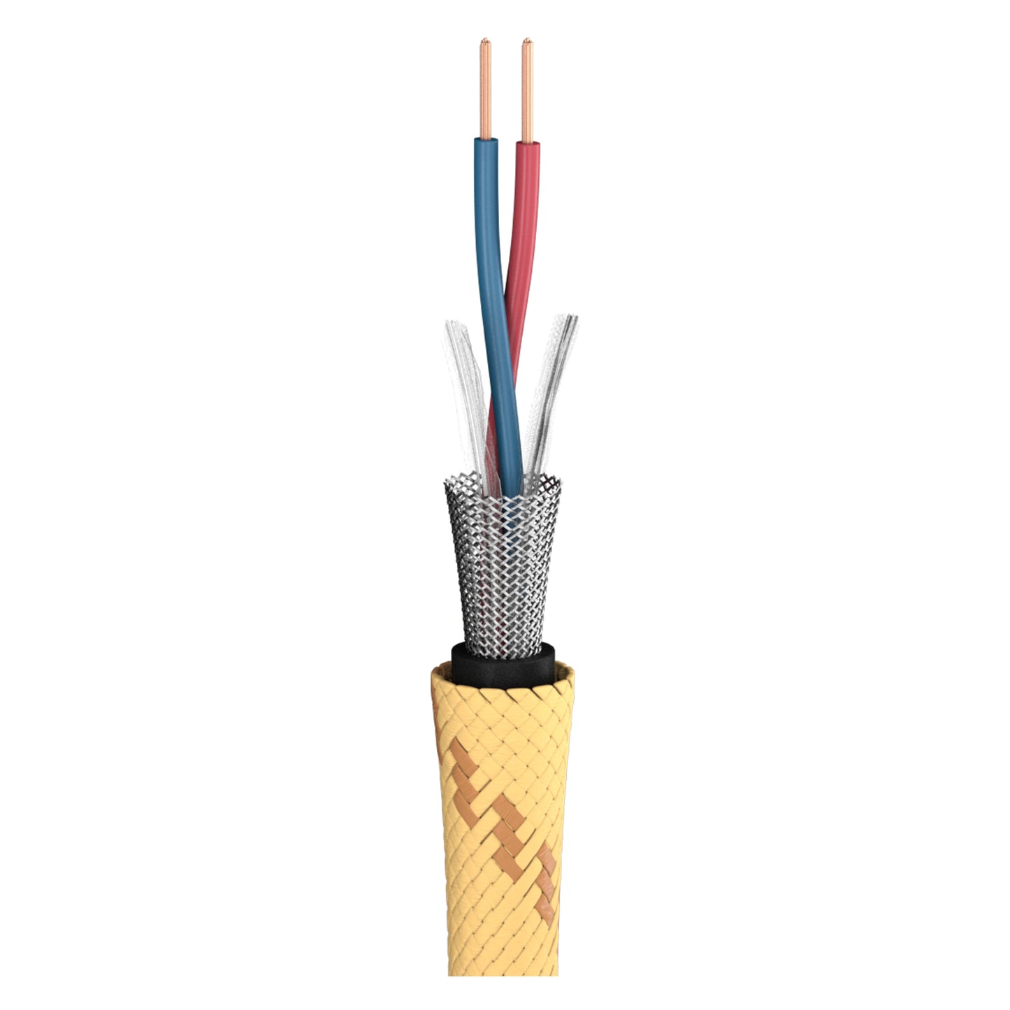 Mikrofono kabelis Club Series MKII; 2 x 0,34 mm²; PVC Ø 6,50 mm; geltonas