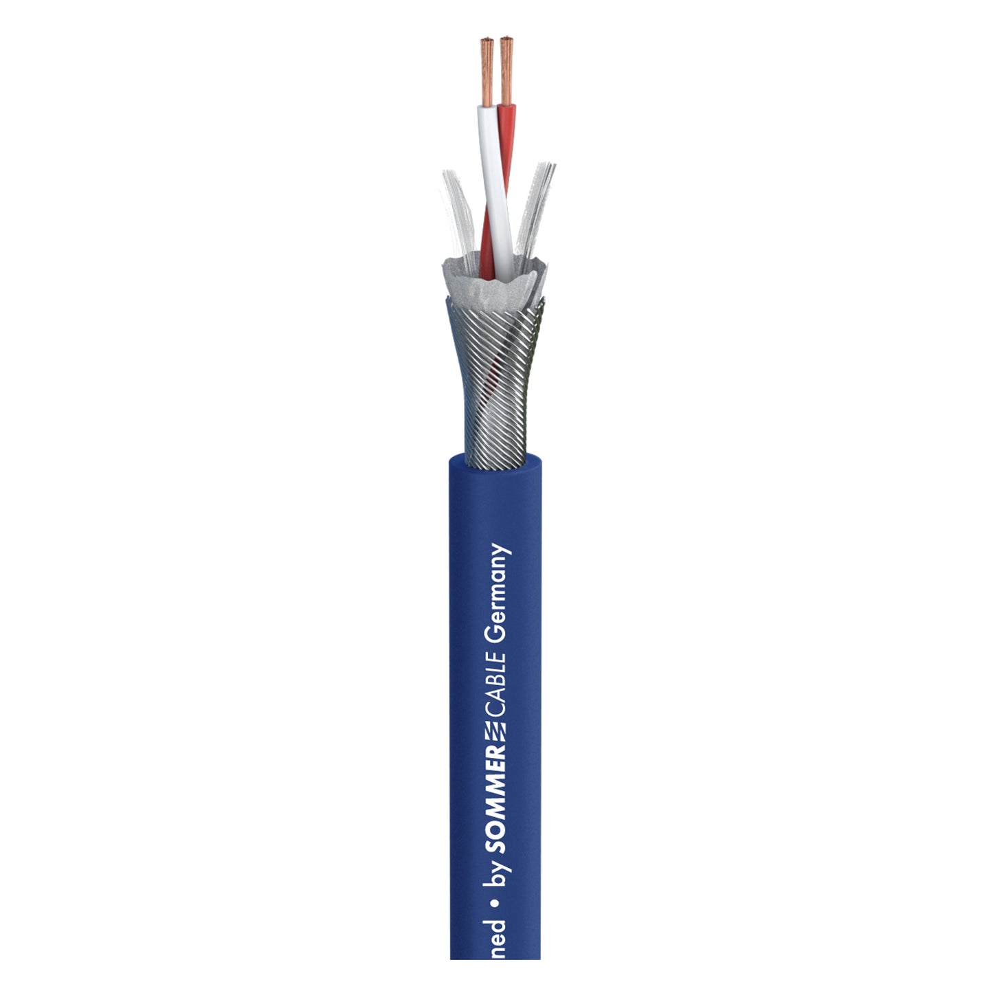 Mikrofono kabelis SC-Primus; 2 x 0,50 mm²; PVC Ø 6,50 mm; mėlynas - 500 m ritė