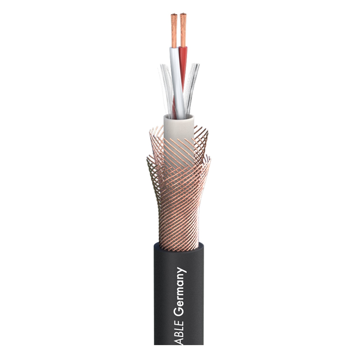Mikrofono kabelis SC-Galileo 238; 2 x 0,38 mm²; PVC Ø 7,00 mm; juodas - 100 m ritė