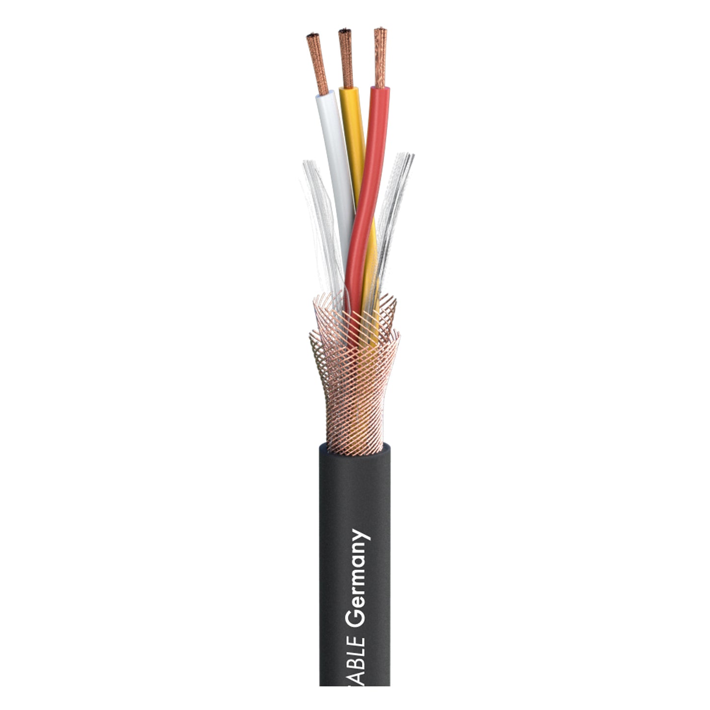Mikrofono kabelis SC-Symbiotic 3; 3 x 0,20 mm²; TPE Ø 5,20 mm; juodas - 500 m ritė