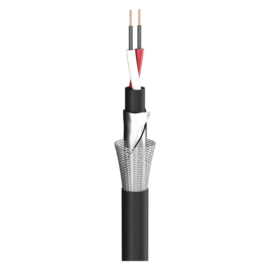 Mikrofono kabelis SC-Carbokab 225; 2 x 0,25 mm²; S-PVC Ø 7,60 mm; juodas - 500 m ritė