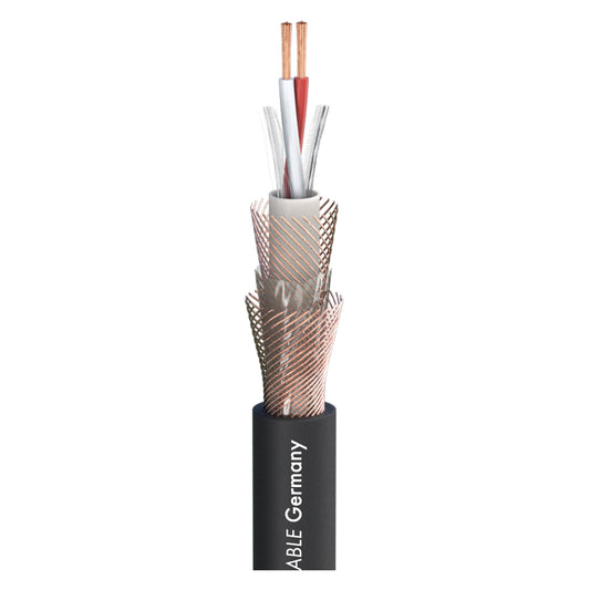 Mikrofono kabelis SC-Galileo 238 Plus; 2 x 0,38 mm²; PVC Ø 7,00 mm; juodas - 100 m ritė
