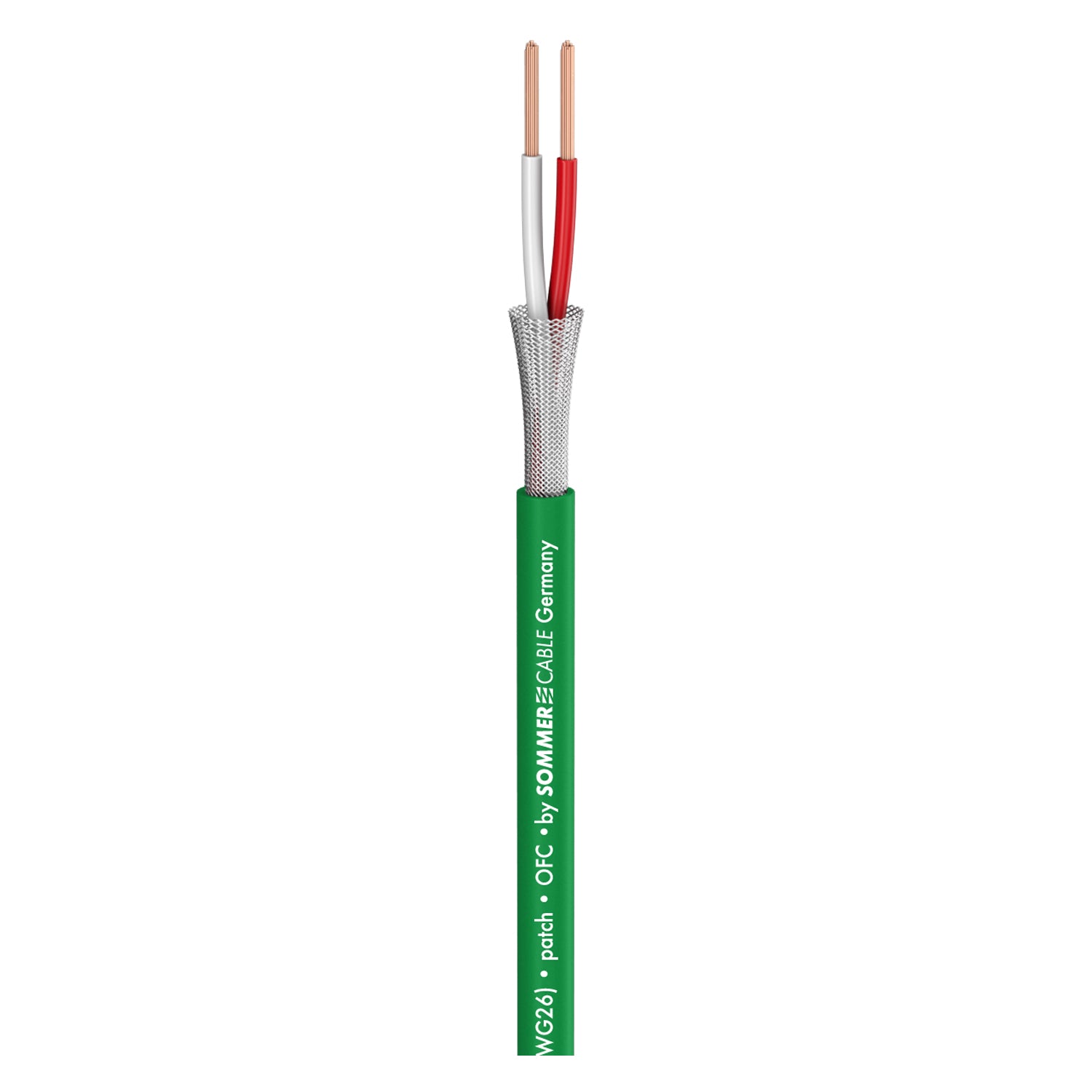 Patch & Microphone Cable SC-Scuba 14; 2 x 0,14 mm²; PVC Ø 3,80 mm; žalias
