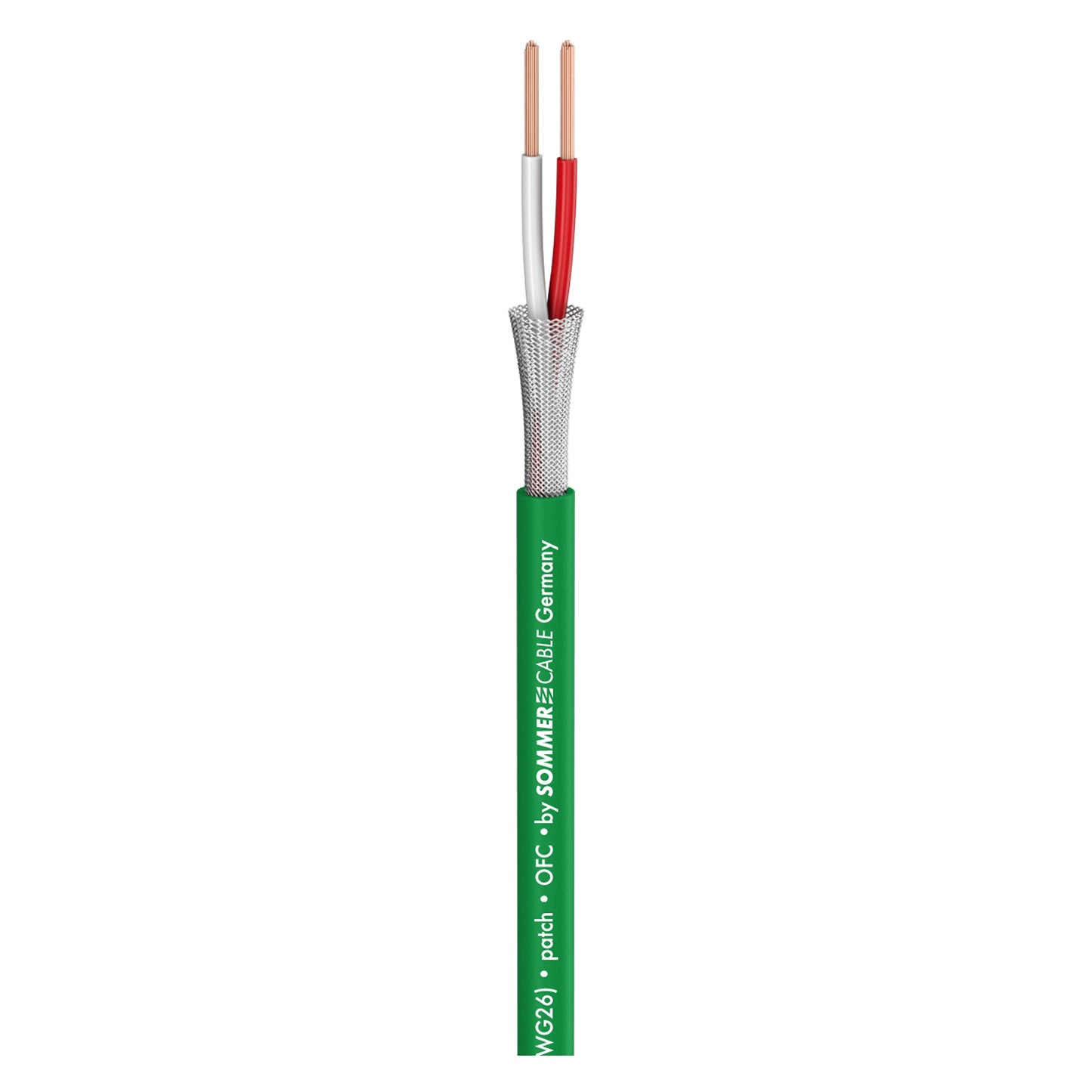 Patch & Microphone Cable SC-Scuba 14; 2 x 0,14 mm²; PVC Ø 3,80 mm; žalias - 100 m ritė