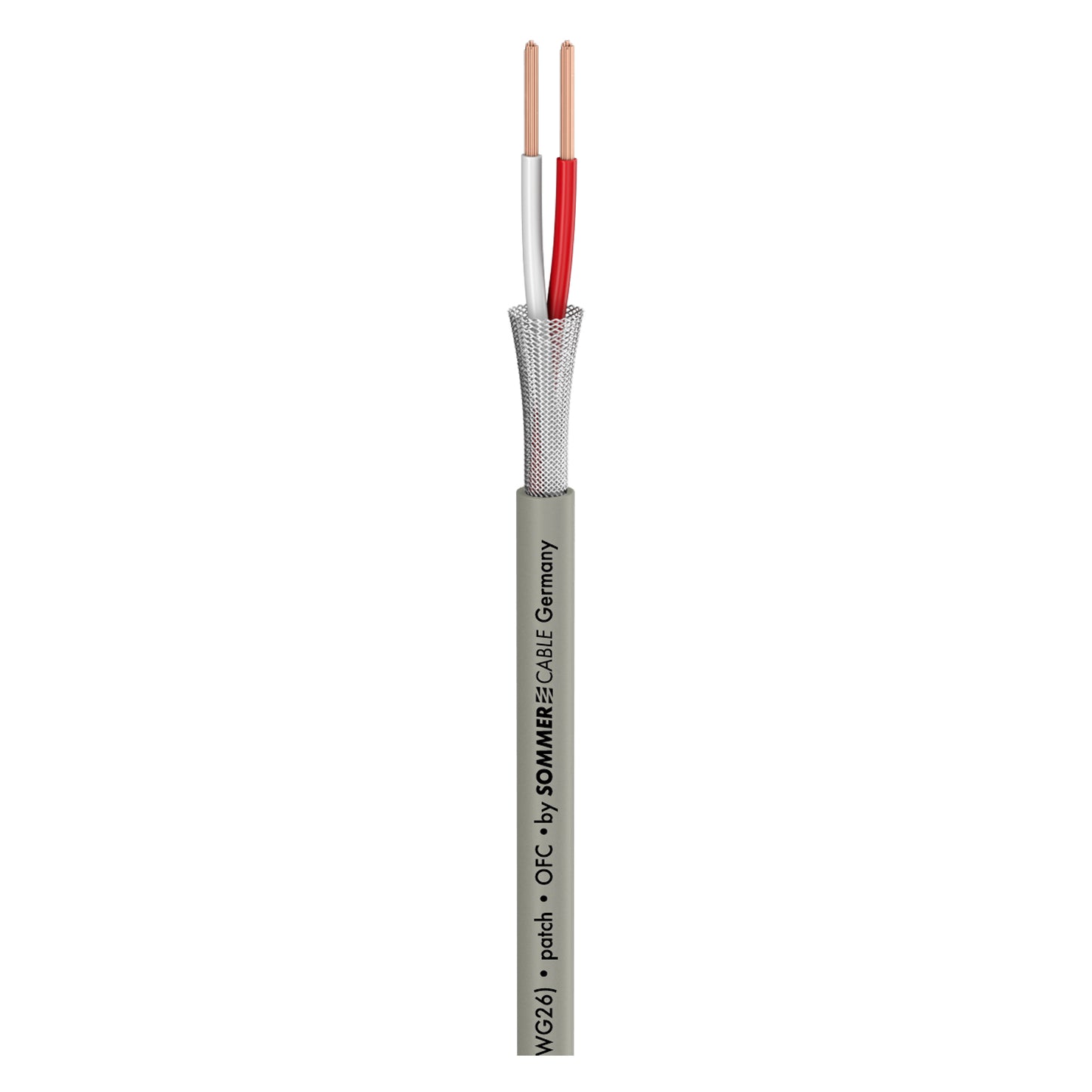Patch & Microphone Cable SC-Scuba 14; 2 x 0,14 mm²; PVC Ø 3,80 mm; pilkas - 500 m ritė