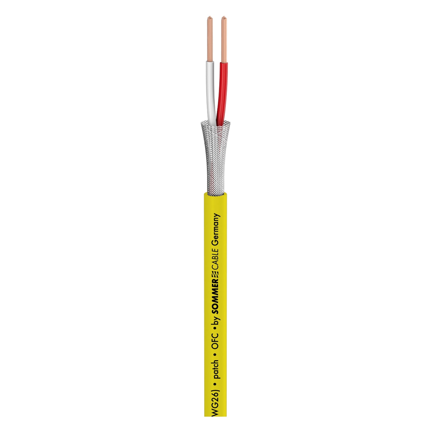 Patch & Microphone Cable SC-Scuba 14; 2 x 0,14 mm²; PVC Ø 3,80 mm; geltonas - 500 m ritė