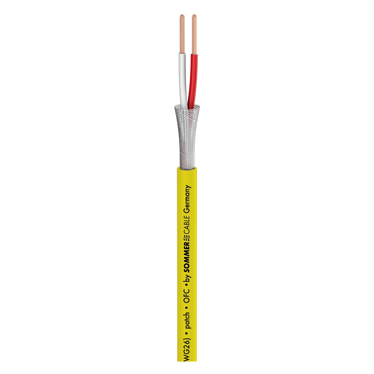 Patch & Microphone Cable SC-Scuba 14; 2 x 0,14 mm²; PVC Ø 3,80 mm; geltonas - 500 m ritė