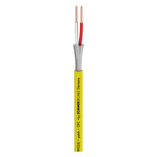 Patch & Microphone Cable SC-Scuba 14; 2 x 0,14 mm²; PVC Ø 3,80 mm; geltonas - 500 m ritė