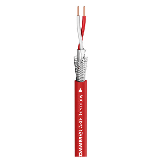 Patch & Microphone Cable SC-Goblin; 2 x 0,14 mm²; PVC Ø 4,60 mm; raudonas - 100 m ritė