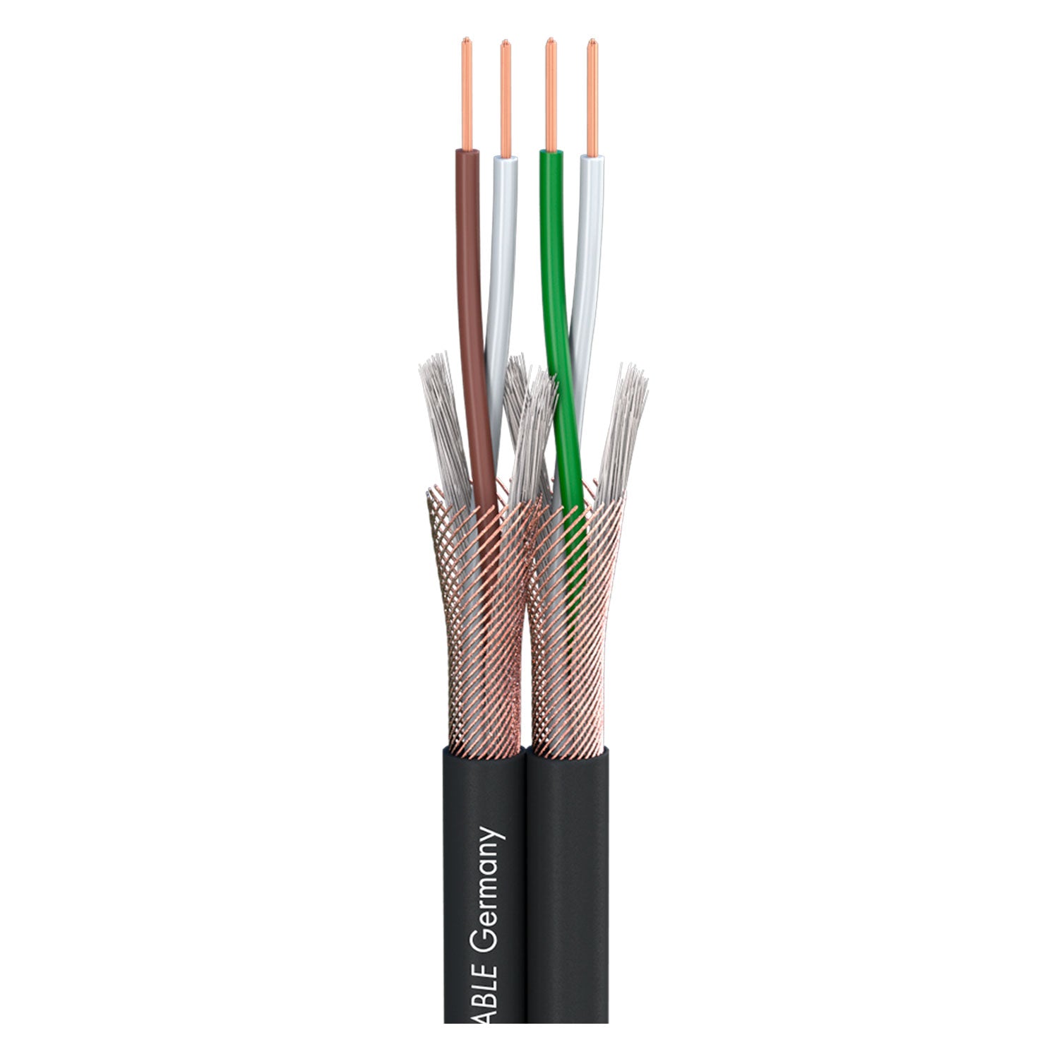 Patch & Microphone Cable SC-Peacock MKII; DMX: 2 x 0,22 mm²; S-PVC; 9,2 x 4,5 mm; juodas - 200 m ritė